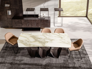 QUASIMODO - Rectangular metal living room table by Ronda Design - view 3